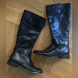 Leather Riding Boots | Color: Black | Size: 7